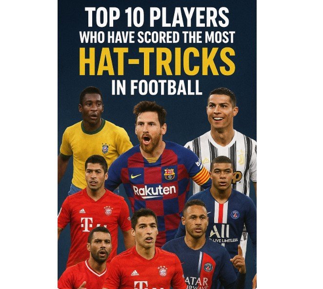 Top 10 Players Who Have Scored the Most Hat-tricks in Football.