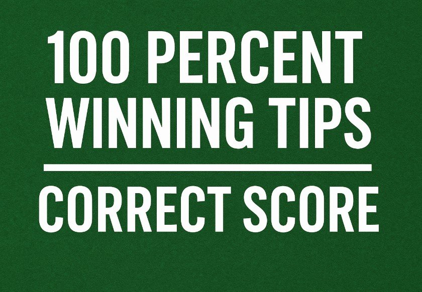 Read more about the article 100 percent winning tips correct score