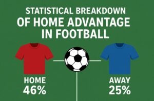 Read more about the article Statistical Breakdown of Home Advantage in Football