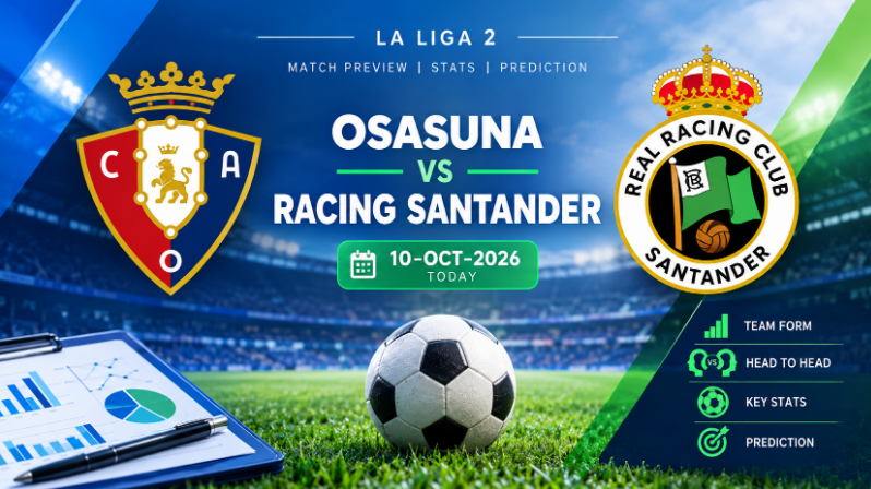 Osasuna vs Racing Santander - Stats and Prediction for Today 10-oct-2026